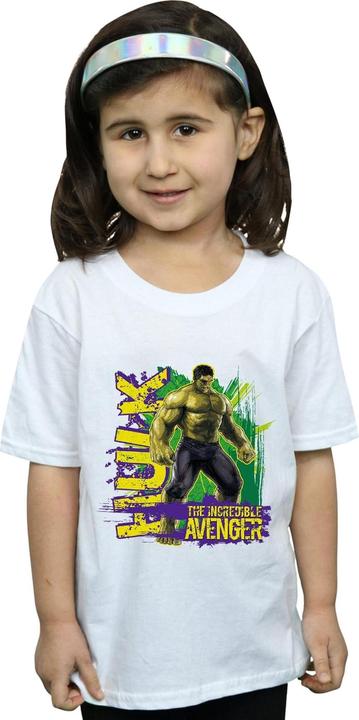 Actual product image Girls Avengers Hulk Incredible Avenger Cotton T-Shirt (152, 158)