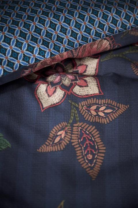 Actual product image PIP Studio Buenas Noches bed linen dark blue 135x200cm (1 set) (Duvet cover, 135x200 cm)