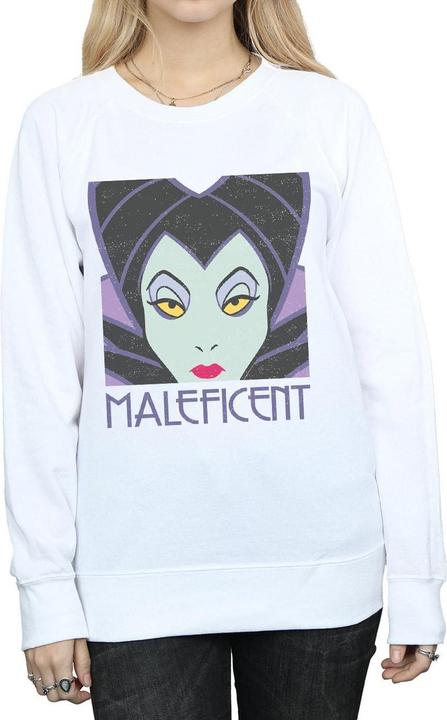 Actual product image Disney Womens/Ladies Maleficent Cropped Head Sweatshirt (M)