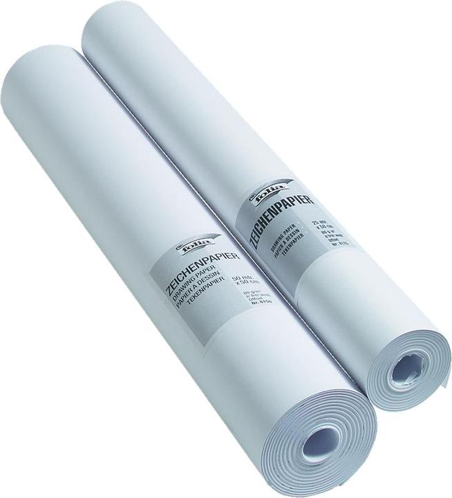 Image du produit Folia Rouleau de croquis 80 g/qm, 50,0 cm x 50,0 m (80 g/m², 1 x)