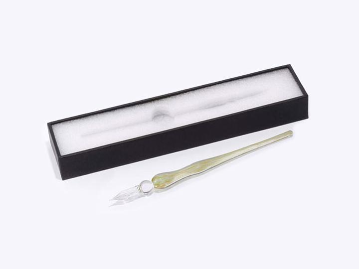 Actual product image Guitar Penholder glass pen 17cm (Gold)