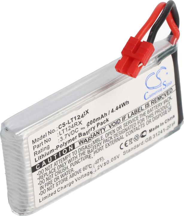 AccuCell Li-polymer battery - 1200mAh (3.7V) - for modelling like Syma X5HC (3.70 V, 1200 mAh)