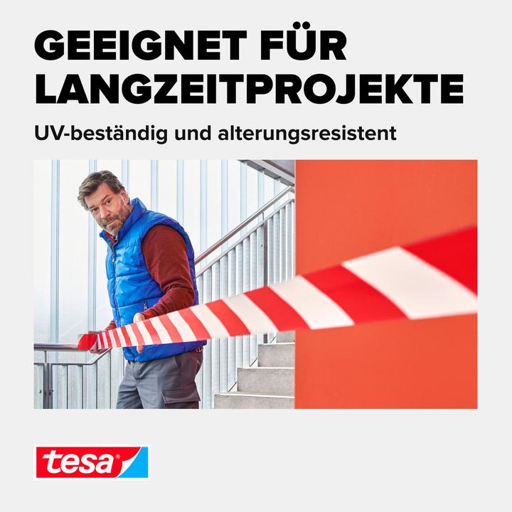Produktbild tesa PREMIUM Signal Markierungsband, selbstklebendes PVC Warnband zur permanenten Markierung (50 mm)