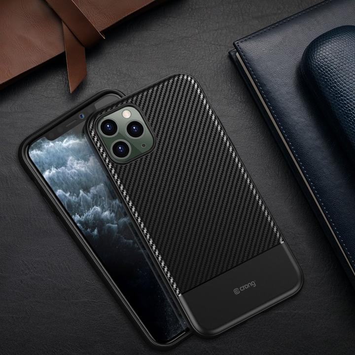 Immagine prodotto Crong Custodia Prestige Carbon Cover per iPhone 11 Pro (nero) (Apple iPhone 11 Pro)