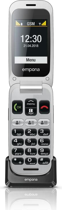 Image du produit Emporia ONE (V200i), téléphone portable à grosses touches et à clapet, gris (2.40", 2 Mpx, 2G)