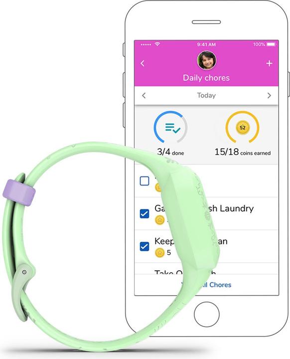 Produktbild Garmin vivofit jr3, WW, Disney Die kleine Meerjungfrau (20 mm)