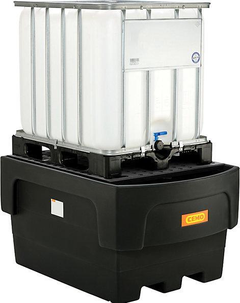 Actual product image Cemo PE sump tray for tank containers IBC/KTC (1100 l)