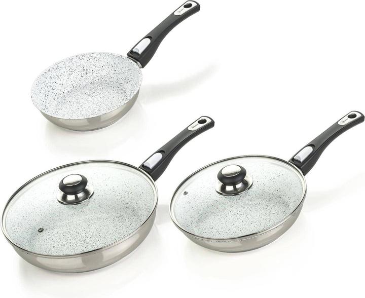 Immagine prodotto Genius Cerafit Mont Blanc (28 cm, Padella per friggere, Ceramica, Acciaio inossidabile)
