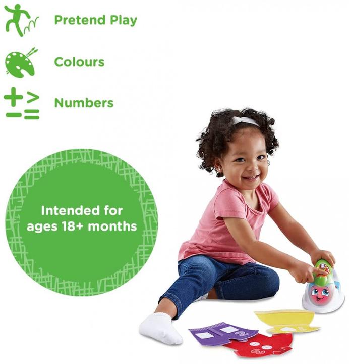 Actual product image VTech 614703 Leap Frog Pretend Play "Learn to Iron" Interactive (English Version) 18+ Months (English)