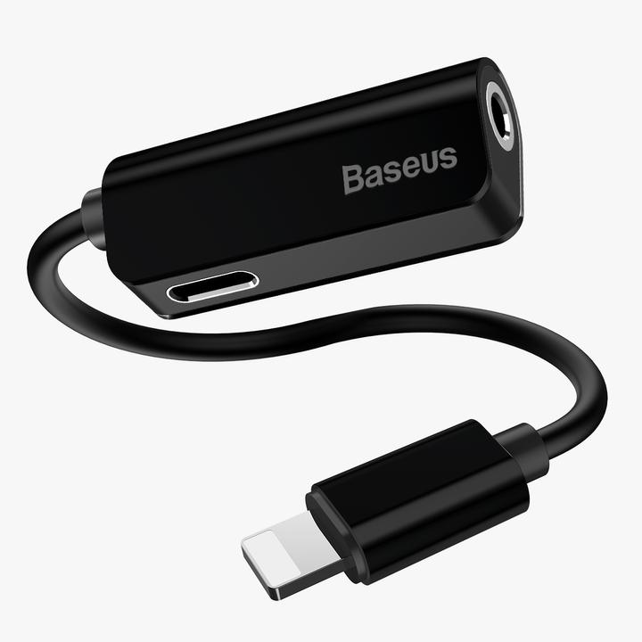 Immagine prodotto Baseus L32 IP maschio a 3.5mm+IP femmina adattatore nero (Jack da 3.5mm, Lightning)
