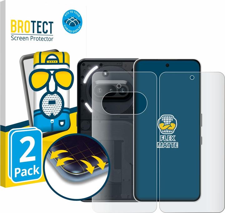 Actual product image BROTECT Full-Screen Protector Matte (2 Piece, Nothing Phone (3a) Pro)