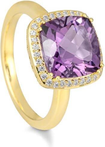Actual product image Breuning RING - E.AMETHYST/Brill. 0,208 Ct. H/si (54, 585/14 K Gold)