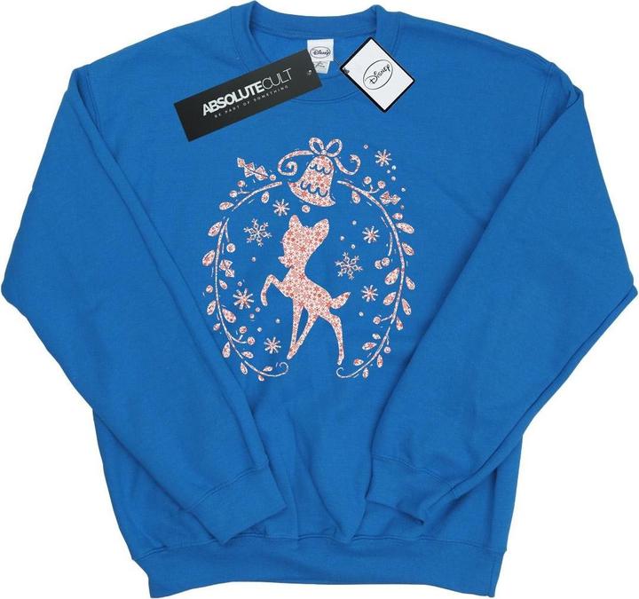 Actual product image Disney Mens Bambi Christmas Wreath Sweatshirt (XXL)