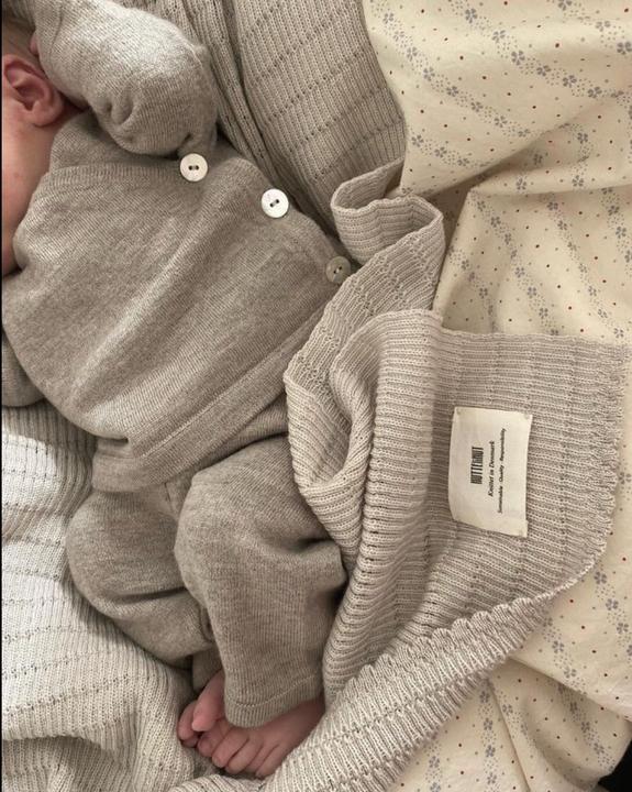 Produktbild Huttelihut Baby Set aus Merinowolle Camel (68, 70, 72, 74)