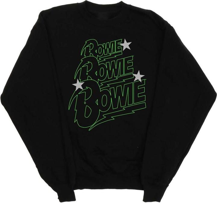 Produktbild David Bowie Multiple Neon Logo Sweatshirt Jungen (152, 158)