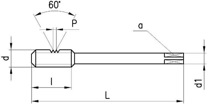 Produktbild Neriox Maschinen-Gewindebohrer HSS-E, DIN374, MF5 x 0.5
