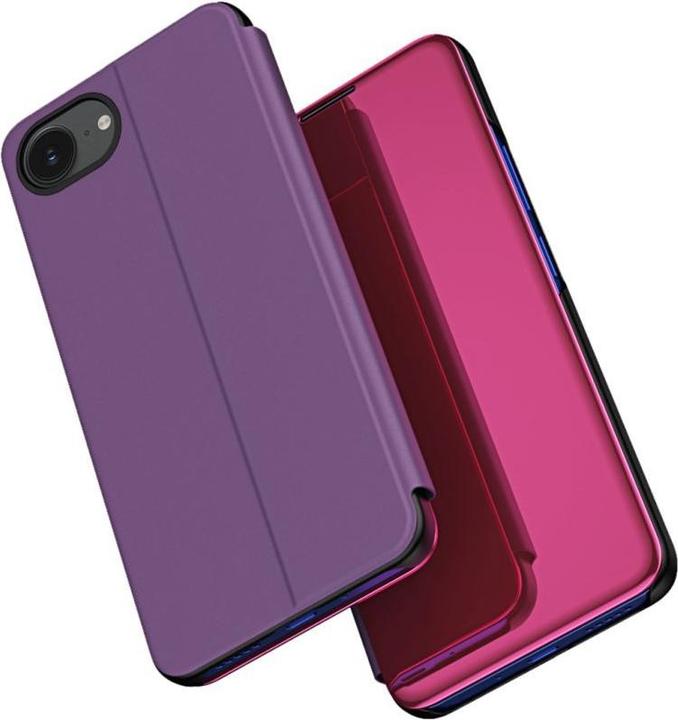 Actual product image Hurtel Back panel cover Clear View Case for iPhone 16e Flip Cover - Pink (Apple iPhone 16e)