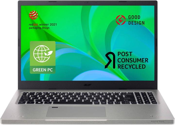 Acer Aspire Vero Green (15.60", Intel Core i7-1195G7, 16 GB, 1000 GB, CH)