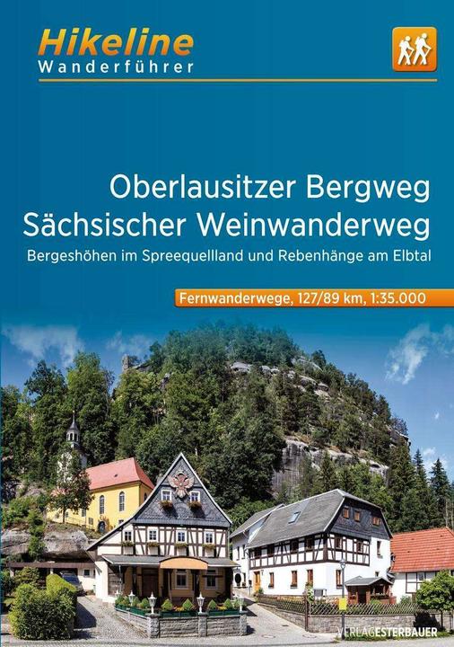 Produktbild Wanderführer Oberlausitzer Bergweg • Sächsischer Weinwanderweg (Deutsch, Esterbauer Verlag, 2024)