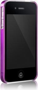 Produktbild more. Duplex Hologram Hardcase für iPhone 4/4S Purple (Apple iPhone 4s, Apple iPhone 4)