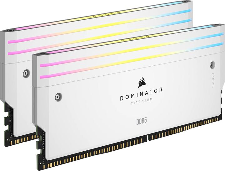 Corsair DOMINATOR Titanium Light Enhancement Kit, 2-up config, Functional LEDs, White Heatsink, no DRAM ICs (Multicoloured)