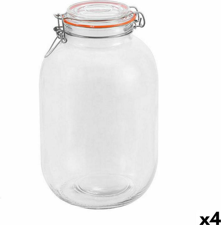 Actual product image La Mer Topf La Mediterránea Luftdicht Glas 4,2 L (4 Stück)