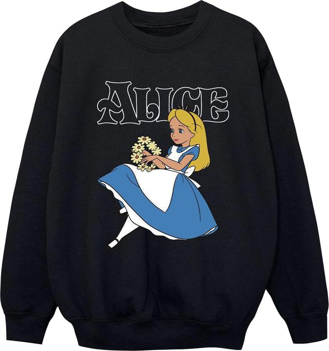 Produktbild Disney Jungen Alice im Wunderland Blumen Sweatshirt (116)