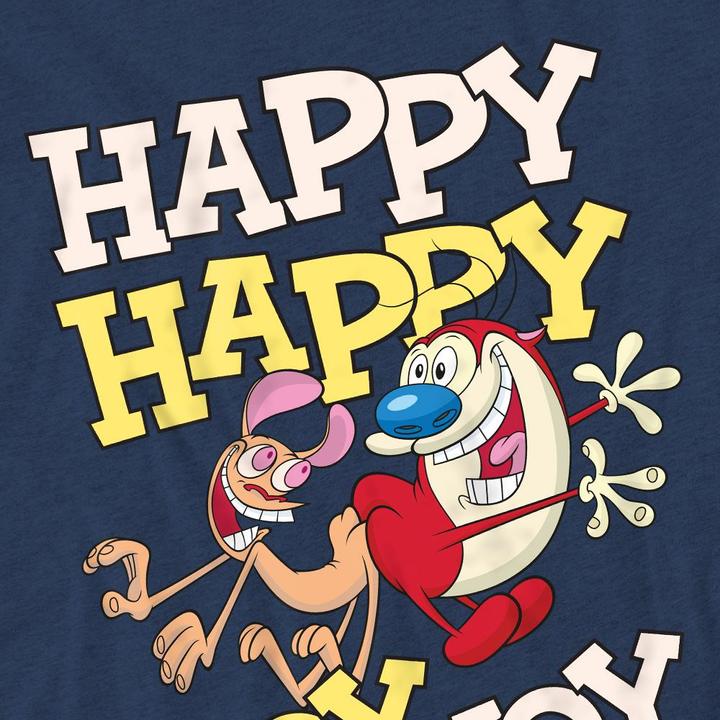 Immagine prodotto Ren & Stimpy Happy Happy Joy Joy Maglietta Adulto Unisex (M)