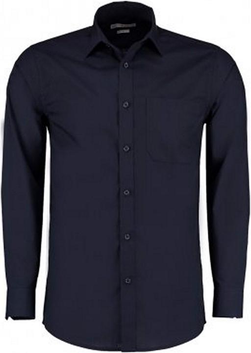 Kustom Kit Langarm Tailored Poplin Hemd