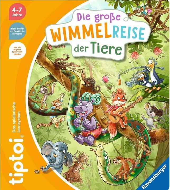 Actual product image tiptoi Die gr. Wimmelreise Tiere (German, Anja Kiel, Patrick Fix, 2022)
