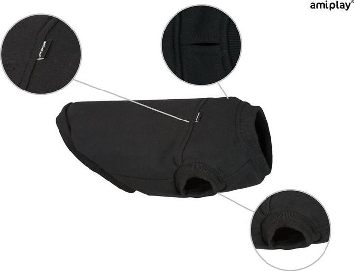Productafbeelding amiplay Hoodie Hond Denver Maltezer 35cm Zwart (35, Hondentrui)