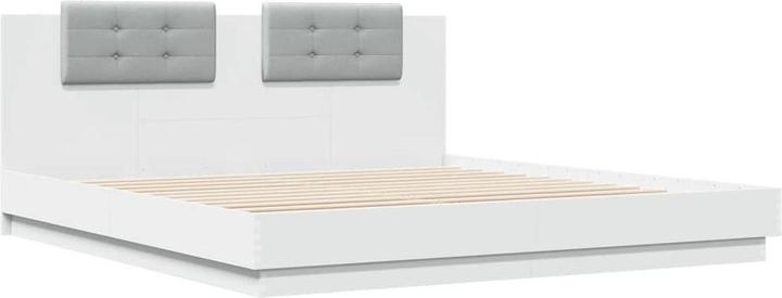 Produktbild VidaXL Bettgestell mit Kopfteil und LED-Leuchten (180 x 200 cm)