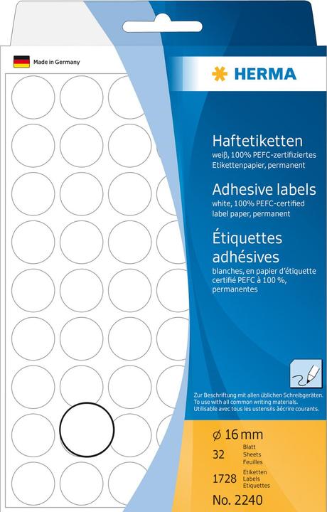 Actual product image HERMA Marking points