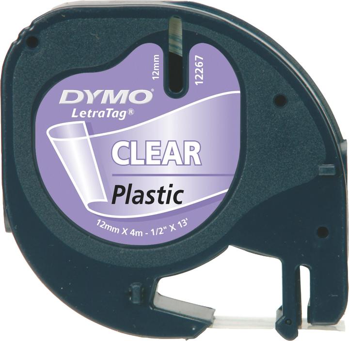 Dymo Schriftband LetraTag (1.20 cm, Transparent)