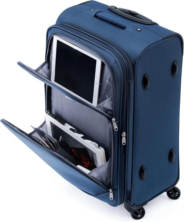 Actual product image Beibye 4 Wheels Travel Case 3pcs Turquoise Set