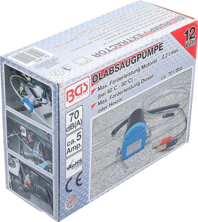 Actual product image BGS Oil suction pump 12 volt