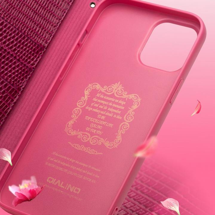 Produktbild QiAlino Hülle Croco Flip (Apple iPhone 12 Pro Max)