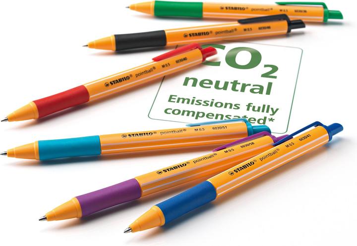 Produktbild STABILO pointball Druck-Kugelschreiber (Rot, 1 x)