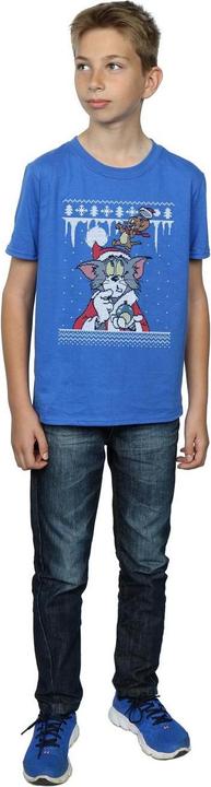 Actual product image Tom & Jerry Boys Christmas Fair Isle T-Shirt (140, 146)
