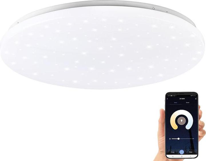Produktbild Luminea WLAN-Sternen-Deckenleuchte für Siri, Alexa, GA, CCT, 36 Watt, Ø 48 cm (2500 lm)
