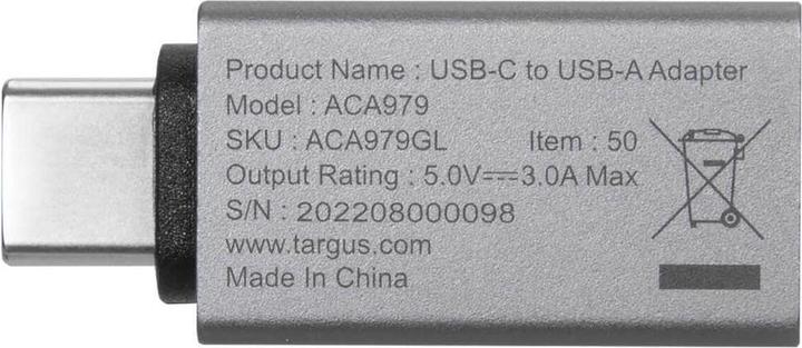 Actual product image Targus USB Type-C to (USB-C, 3.50 cm)