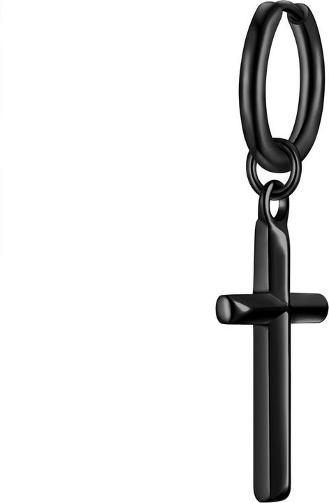 True Rebels Herren Creolen Kreuz - 36748 (Edelstahl)