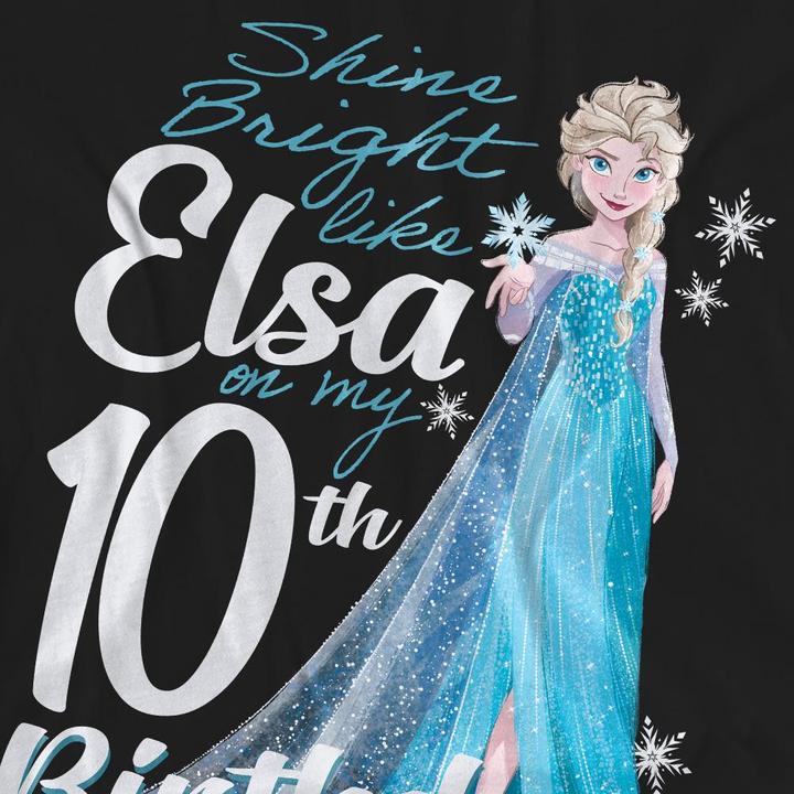 Produktbild Disney Frozen Bright Like Elsa TShirt 10. Geburtstag (L)