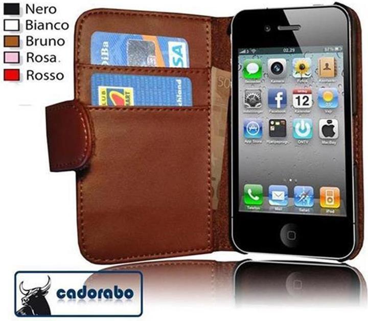 Immagine prodotto Cadorabo Custodia per Apple iPhone 4 / iPhone 4S Book Glatt (Apple iPhone 4s, Apple iPhone 4)