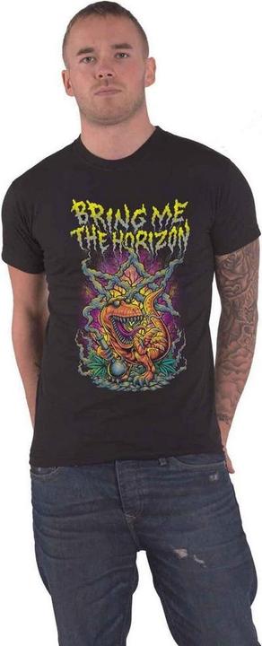 Image du produit Bring Me The Horizon Unisexe Adulte Smoking Dinosaur Cotton T-shirt (S)