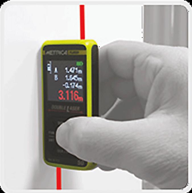Immagine prodotto Metrica Telemetro laser doppio - FLASH 50 INCLUSO (50 m)