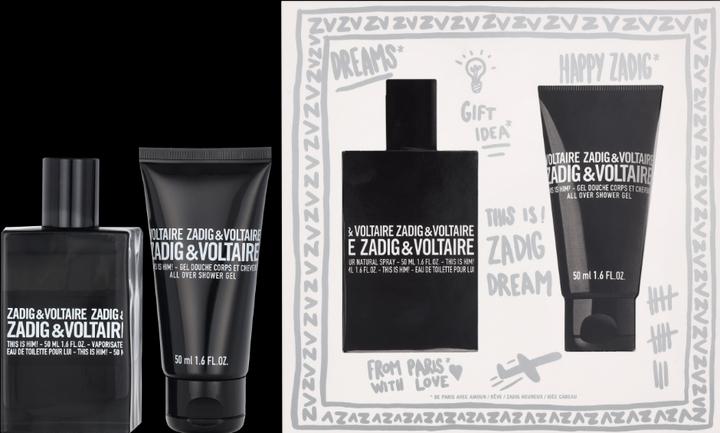 Produktbild Zadig & Voltaire This is Him! Christmas 2023 Eau de Toilette 50 / Shower Gel (Eau de Toilette, 173.40 ml)