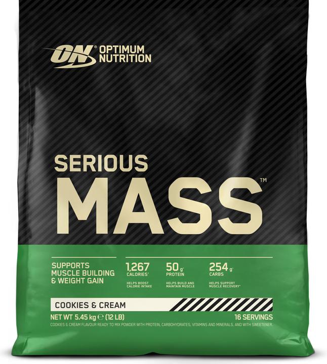 Actual product image Optimum Nutrition Serious Mass (Cookies and Cream, 1 pcs., 5450 g)