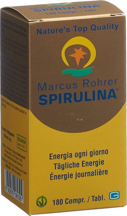 Actual product image Marcus Rohrer Spirulina Spirulina (new) Tabl (180 Piece, Pills, 205 g)