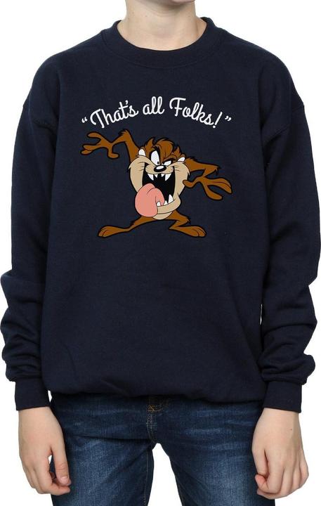 Actual product image Looney Tunes Boys That's All Folks Tasmanian Devil Sweatshirt (140, 146)